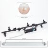 Koyoto Plafondlamp, Kogellampje Amber, Duidelijk, 10-lichts