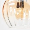 Koyoto Plafondlamp, Kogellampje Amber, Duidelijk, 10-lichts