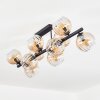 Koyoto Plafondlamp, Kogellampje Amber, Duidelijk, 10-lichts