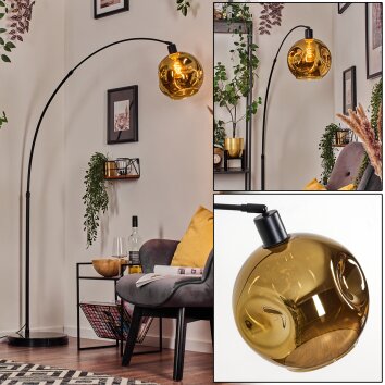 Ripoll Kogellampje, Staande lamp Zwart, 1-licht