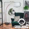 Bassagoda Staande lamp Koperkleurig, Zwart, 1-licht