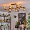 Gastor Plafondlamp, Kogellampje Goud, Zwart, 10-lichts