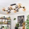 Gastor Plafondlamp, Kogellampje Goud, Zwart, 10-lichts