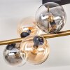 Gastor Plafondlamp, Kogellampje Goud, Zwart, 10-lichts