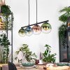 Gastor Hanglamp, Kogellampje, Hanglamp Blauw, Groen, Duidelijk, Koperkleurig, 4-lichts