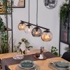 Koyoto Hanglamp, Kogellampje, Hanglamp Amber, Duidelijk, Rookkleurig, 4-lichts