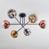 Ripoll Plafondlamp, Kogellampje Chroom, Goud, Duidelijk, Koperkleurig, Rookkleurig, 6-lichts
