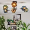 Ripoll Plafondlamp, Kogellampje Blauw, Goud, Groen, 6-lichts