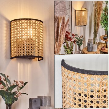 Abedim Licht omhoog & omlaag, Wandlamp Zwart, 1-licht