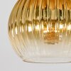 Koyoto Plafondlamp, Kogellampje 40 cm Natuurlijke kleuren, Zwart, 3-lichts