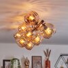 Koyoto Plafondlamp, Kogellampje Amber, 10-lichts