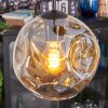 Ripoll Hanglamp, Kogellampje, Cluster hanglamp Amber, Chroom, Goud, Rookkleurig, 4-lichts