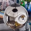 Ripoll Hanglamp, Kogellampje, Cluster hanglamp Amber, Chroom, Goud, Rookkleurig, 4-lichts