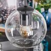 Koyoto Hanglamp, Kogellampje, Cluster hanglamp Amber, Chroom, Duidelijk, Rookkleurig, 4-lichts