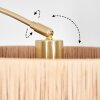 Granja Staande lamp Messing, Zwart, 1-licht