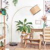 Ramila Staande lamp Messing, Zwart, 1-licht