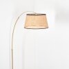 Ramila Staande lamp Messing, Zwart, 1-licht