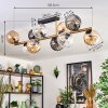 Koyoto Plafondlamp, Kogellampje Goud, Zwart, 10-lichts