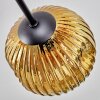Ripoll Plafondlamp, Kogellampje Goud, Duidelijk, Koperkleurig, 6-lichts