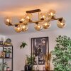 Gastor Plafondlamp, Kogellampje Goud, Zwart, 10-lichts