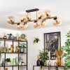 Gastor Plafondlamp, Kogellampje Goud, Zwart, 10-lichts