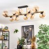 Gastor Plafondlamp, Kogellampje Goud, Zwart, 10-lichts