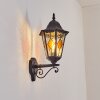 Hongkong Wandlamp voor buiten, Wandlamp Zwart, 1-licht