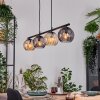 Koyoto Hanglamp, Kogellampje, Hanglamp Amber, Rookkleurig, 4-lichts