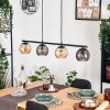Koyoto Hanglamp, Kogellampje, Hanglamp Amber, Rookkleurig, 4-lichts