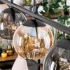 Koyoto Hanglamp, Kogellampje, Hanglamp Amber, Rookkleurig, 4-lichts