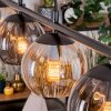 Koyoto Hanglamp, Kogellampje, Hanglamp Amber, Rookkleurig, 4-lichts