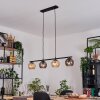 Koyoto Hanglamp, Kogellampje, Hanglamp Amber, Rookkleurig, 4-lichts