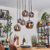 Ripoll Hanglamp, Kogellampje, Hanglamp Rookkleurig, 6-lichts