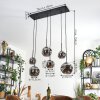 Ripoll Hanglamp, Kogellampje, Hanglamp Rookkleurig, 6-lichts