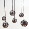 Ripoll Hanglamp, Kogellampje, Hanglamp Rookkleurig, 6-lichts