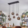 Ripoll Hanglamp, Kogellampje, Hanglamp Rookkleurig, 6-lichts