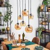 Ripoll Hanglamp, Kogellampje, Hanglamp Amber, 6-lichts