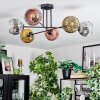 Ripoll Plafondlamp, Kogellampje Chroom, Goud, Duidelijk, Koperkleurig, Rookkleurig, 6-lichts