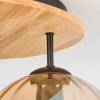 Koyoto Plafondlamp, Kogellampje 40 cm Natuurlijke kleuren, Zwart, 3-lichts