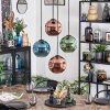 Ripoll Hanglamp, Kogellampje, Cluster hanglamp Blauw, Groen, Koperkleurig, 4-lichts
