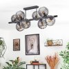 Koyoto Plafondlamp, Kogellampje Rookkleurig, 8-lichts