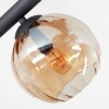 Koyoto Plafondlamp, Kogellampje Amber, Rookkleurig, 8-lichts