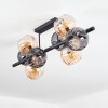 Koyoto Plafondlamp, Kogellampje Amber, Rookkleurig, 8-lichts