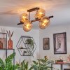 Koyoto Plafondlamp, Kogellampje Amber, 8-lichts