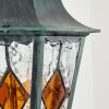Hongkong Wandlamp voor buiten, Wandlamp Groen, Zwart, 1-licht, Bewegingsmelder