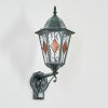 Hongkong Wandlamp voor buiten, Wandlamp Groen, Zwart, 1-licht, Bewegingsmelder