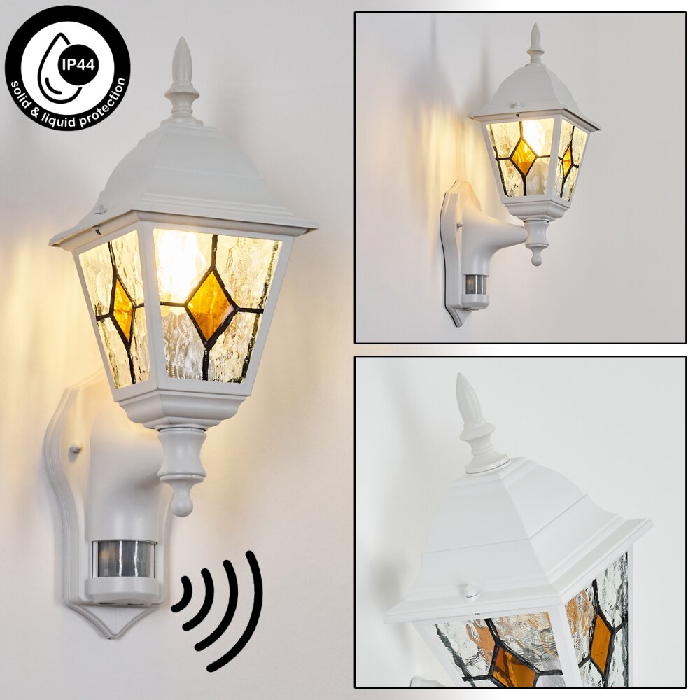 Naofe Wandlamp voor buiten, Wandlamp Wit, 1-licht, Bewegingsmelder main product photo