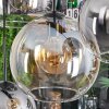 Koyoto Hanglamp, Kogellampje, Hanglamp Amber, Duidelijk, Rookkleurig, 8-lichts