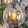 Koyoto Hanglamp, Kogellampje, Hanglamp Amber, Duidelijk, Rookkleurig, 8-lichts