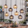 Koyoto Hanglamp, Kogellampje, Hanglamp Amber, Rookkleurig, 8-lichts